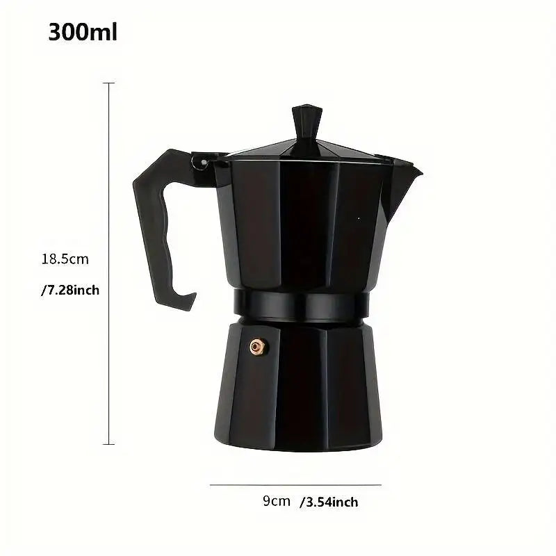 Moka Pot Stovetop - BLACK