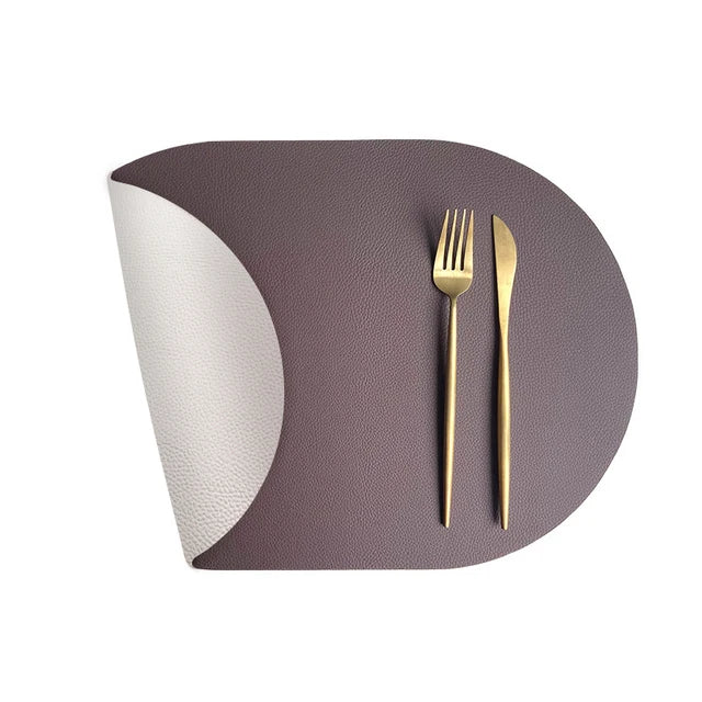 Oval Reversible Faux Leather Placemats - OVALE