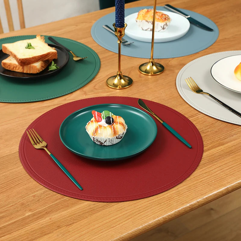 Faux Leather Placemat Waterproof Heat-insulating - COLORI