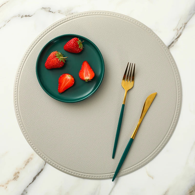 Faux Leather Placemat Waterproof Heat-insulating - COLORI