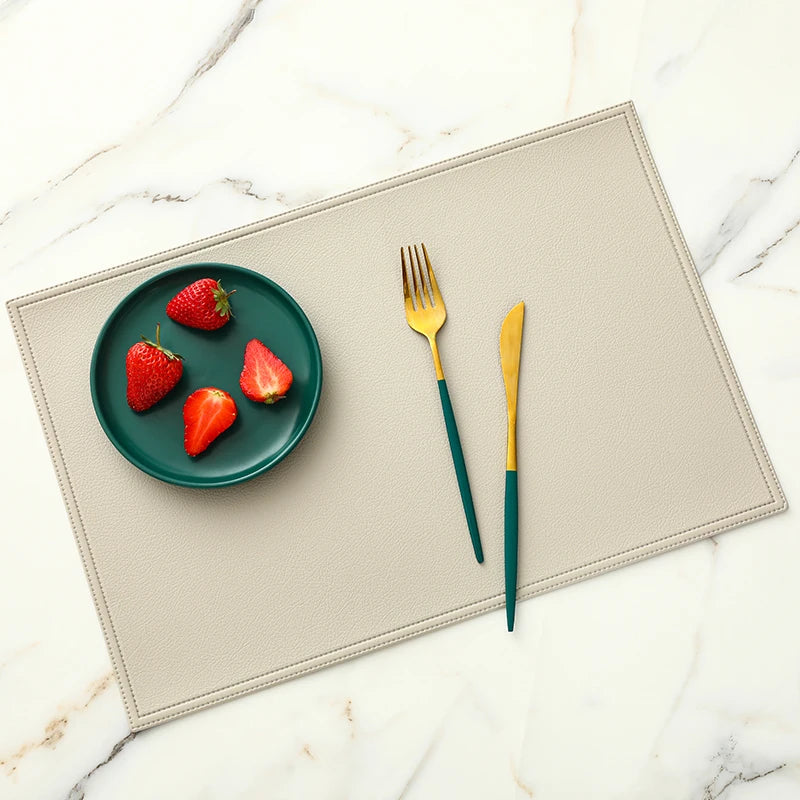 Faux Leather Placemat Waterproof Heat-insulating - COLORI