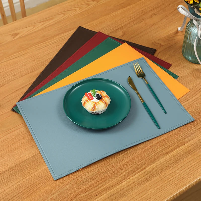 Faux Leather Placemat Waterproof Heat-insulating - COLORI