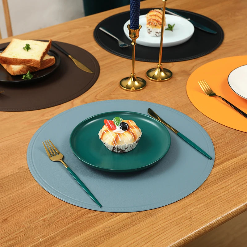 Faux Leather Placemat Waterproof Heat-insulating - COLORI
