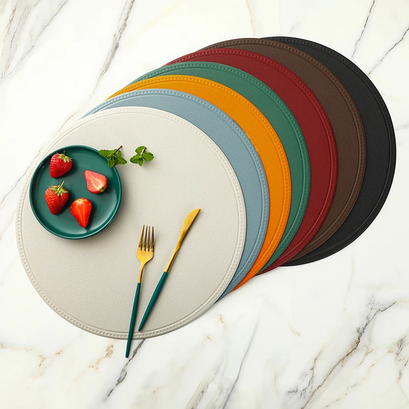 Faux Leather Placemat Waterproof Heat-insulating - COLORI