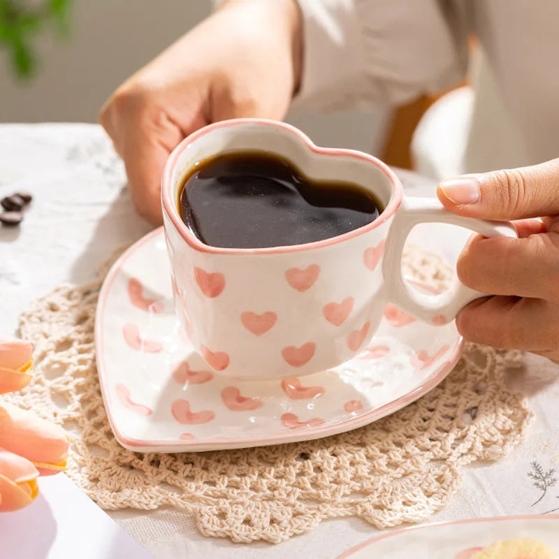 Hand Painted Love Mug - ROMANTIC