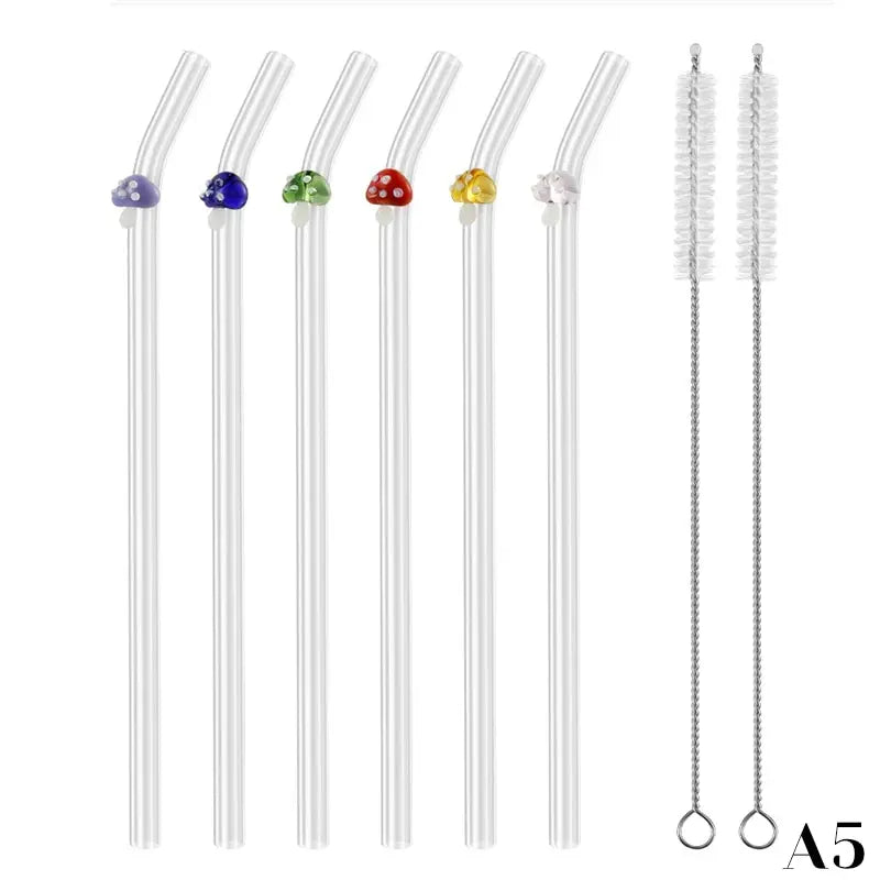 Cute Borosilicate Glass Drinking Straw - PICCI