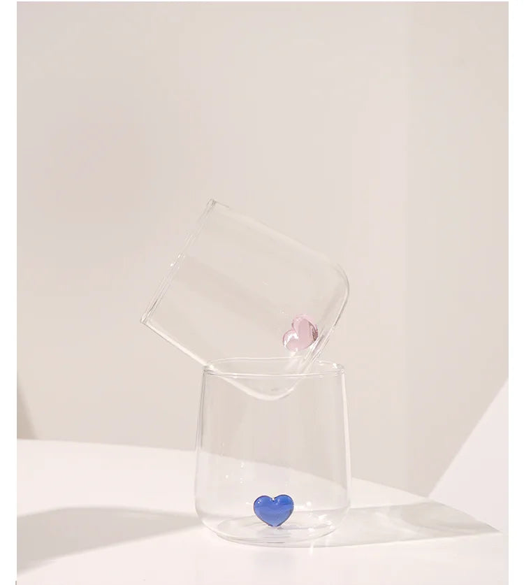 Designer 3D Heart Tumbler glass - CUORE