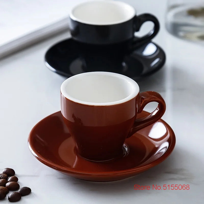 Espresso Cup And Saucer Ceramic - MACARON