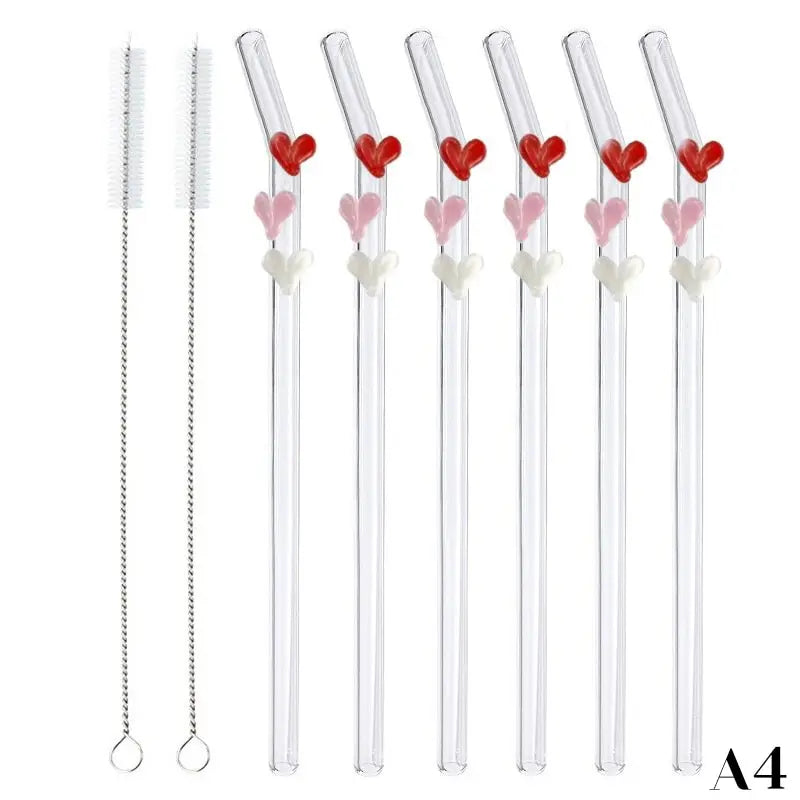 Cute Borosilicate Glass Drinking Straw - PICCI