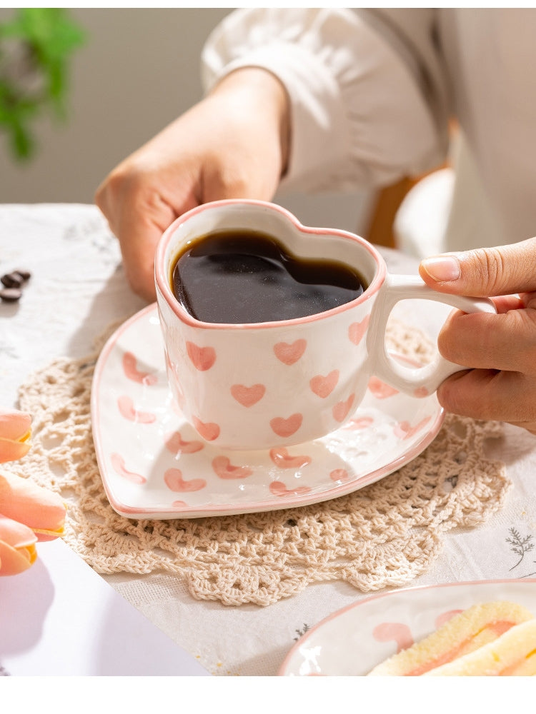 Hand Painted Love Mug - ROMANTIC