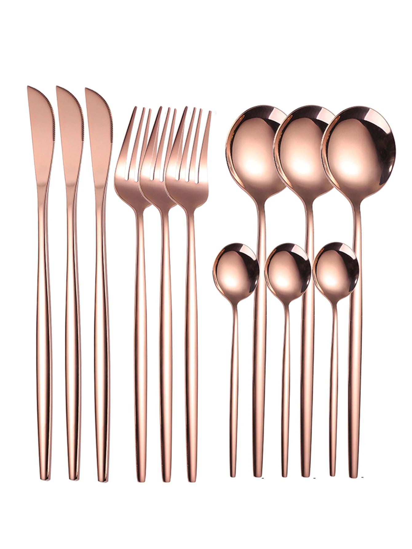 12pc Thin stainless steel cutlery set - PORTUGAL