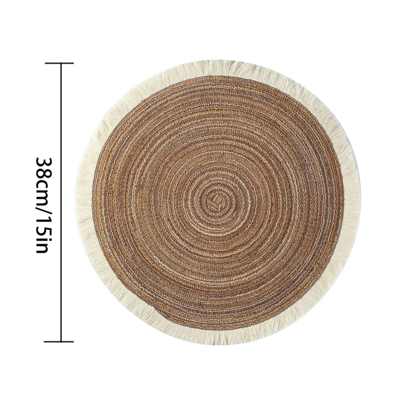 Set of 4 Fringe Woven Placemats - FRANGIA