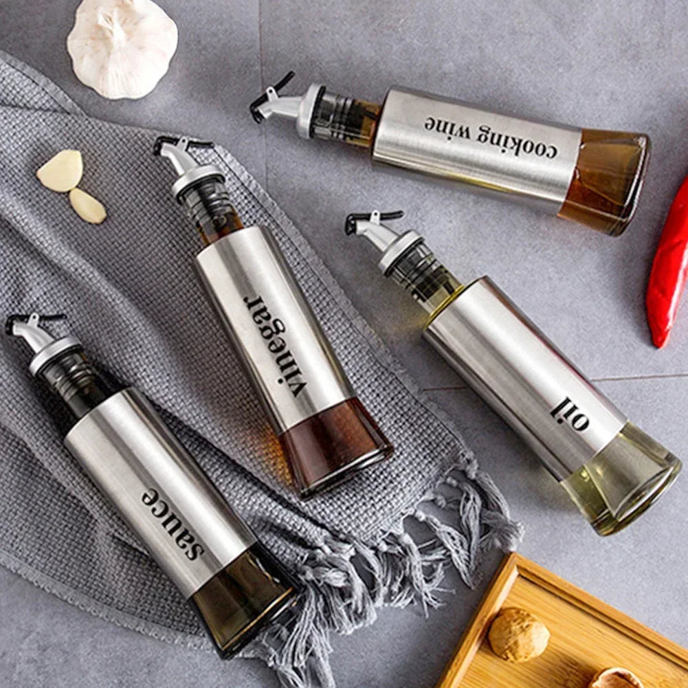 Stainless Steel Oil Bottle No-drip - DISPENSA