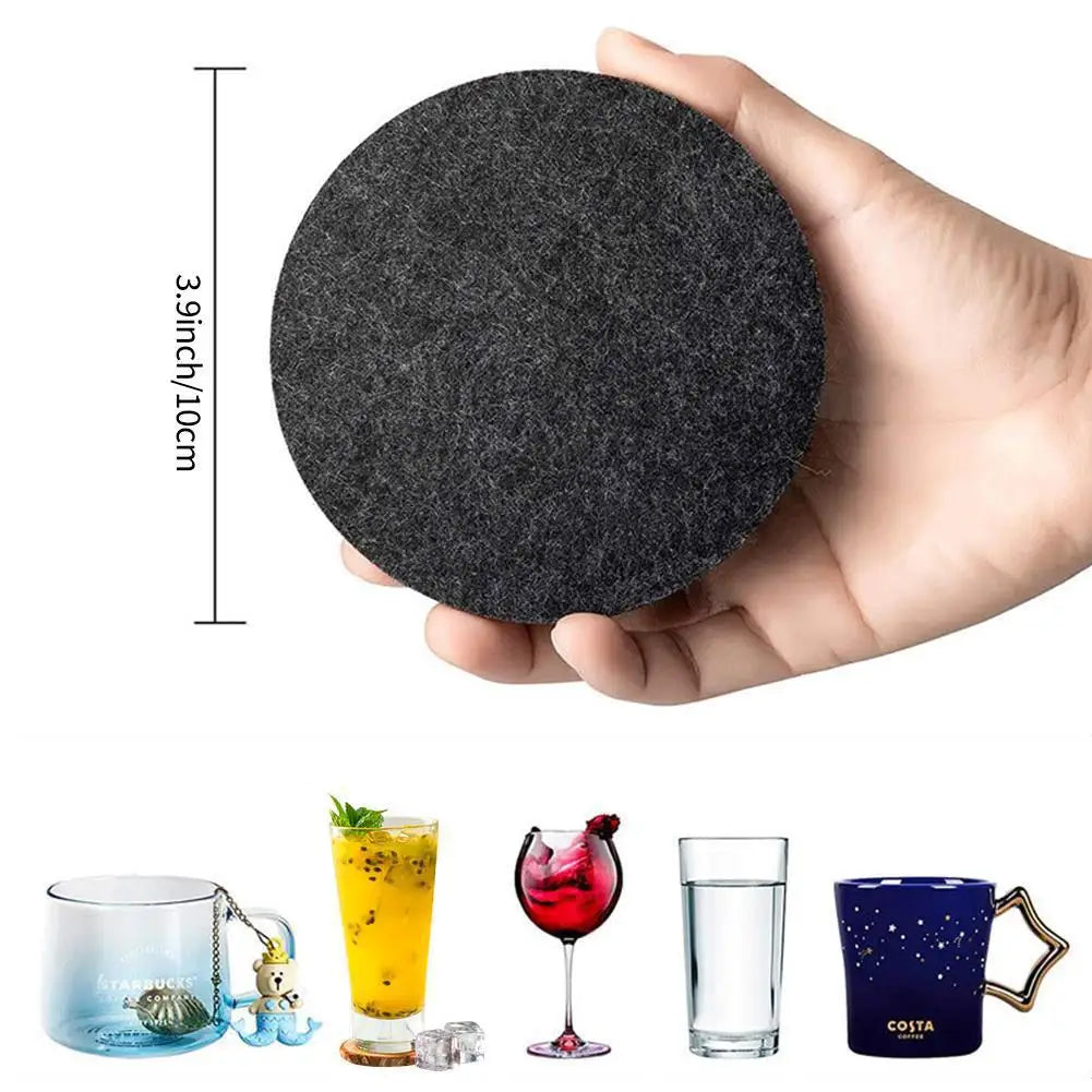11pcs Round Felt Coaster - TONDO