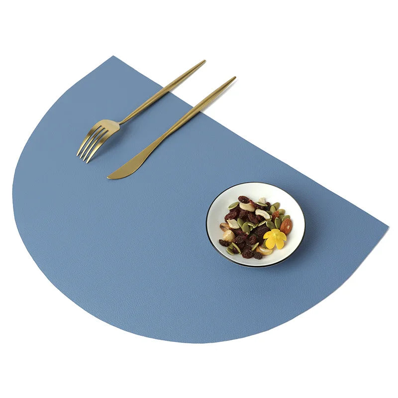 Leather Semicicrcle Placemate - SEMI