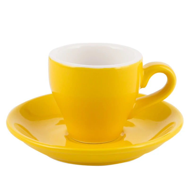 Espresso Cup And Saucer Ceramic - MACARON