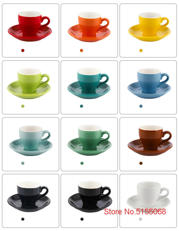Espresso Cup And Saucer Ceramic - MACARON