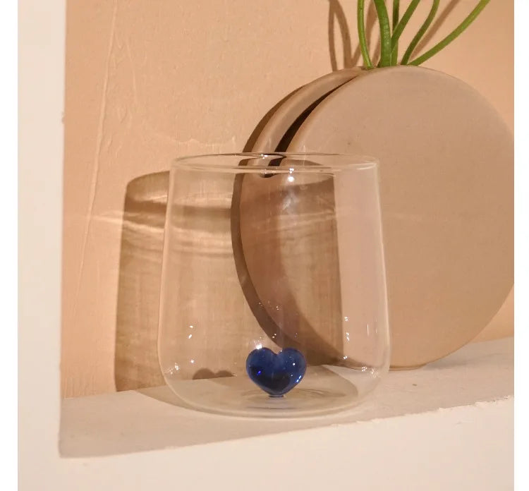Designer 3D Heart Tumbler glass - CUORE
