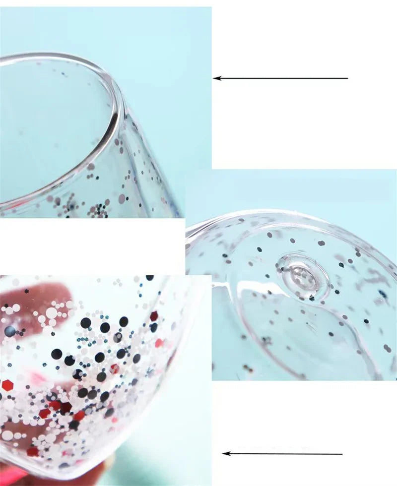 Christmas Double Wall Glass cups - JOLLY