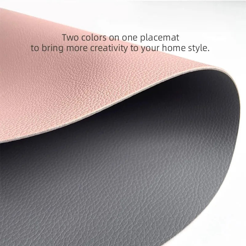 Oval Reversible Faux Leather Placemats - OVALE