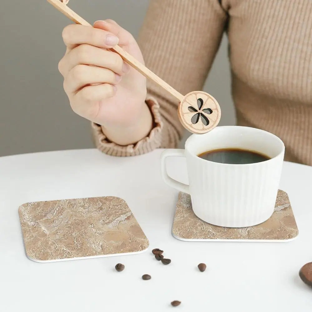 Cream Beige Sand Stone Coasters - SABBIA