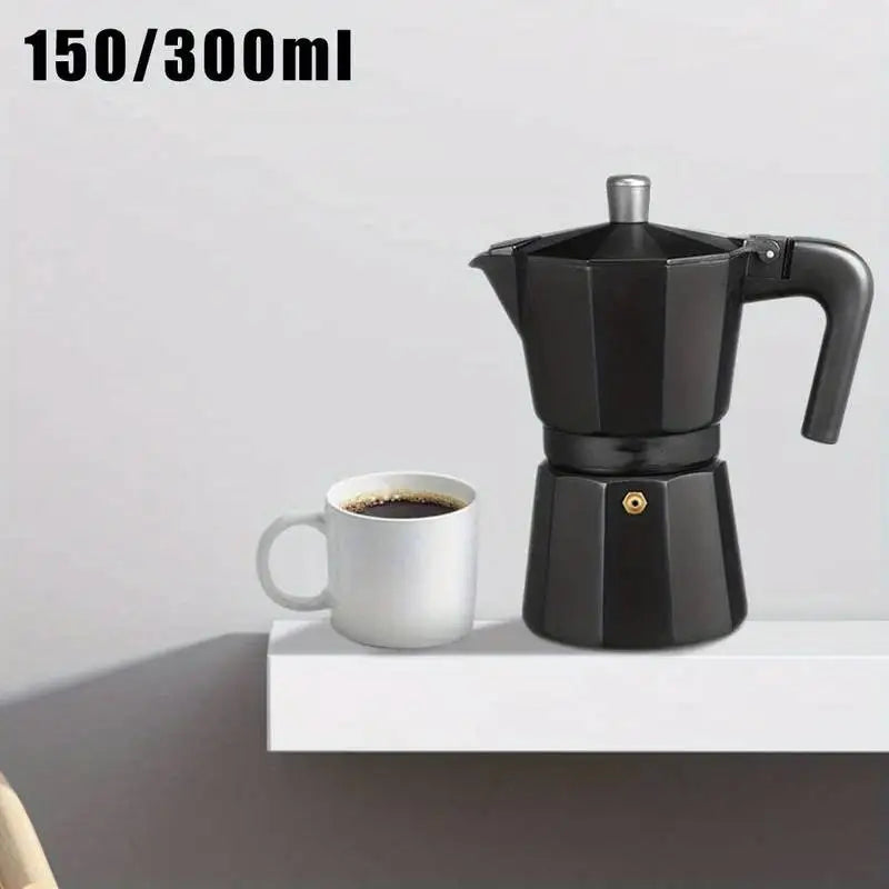 Moka Pot Stovetop - BLACK