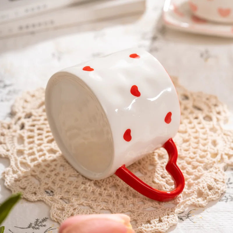 Hand Painted Love Mug - ROMANTIC