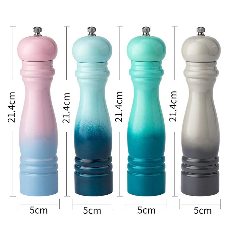 Gradient Colored Salt Pepper Grinder Set Spice Shaker - SFUMATO