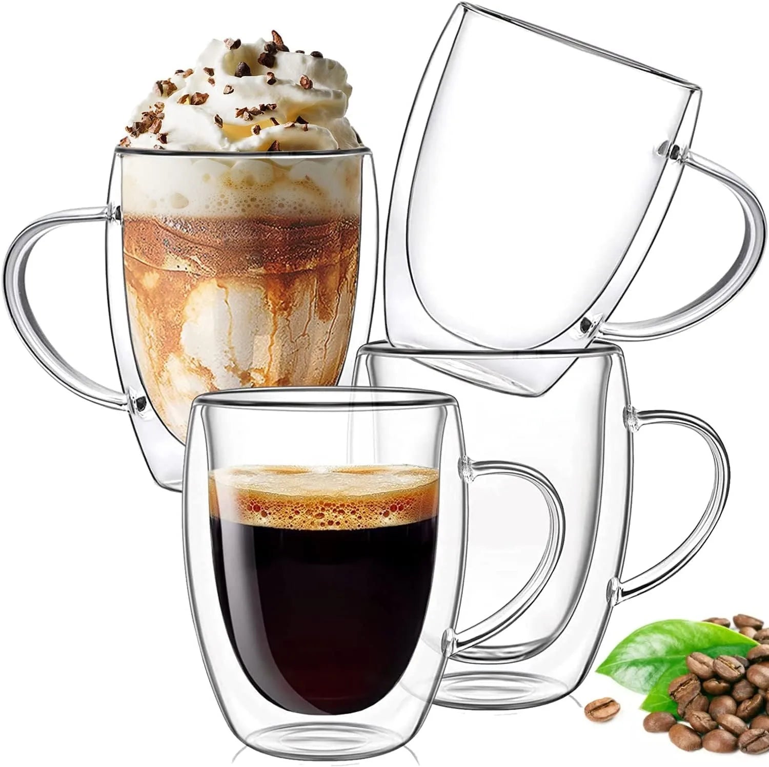 Double Glass Coffee Mugs - GLASS MUG