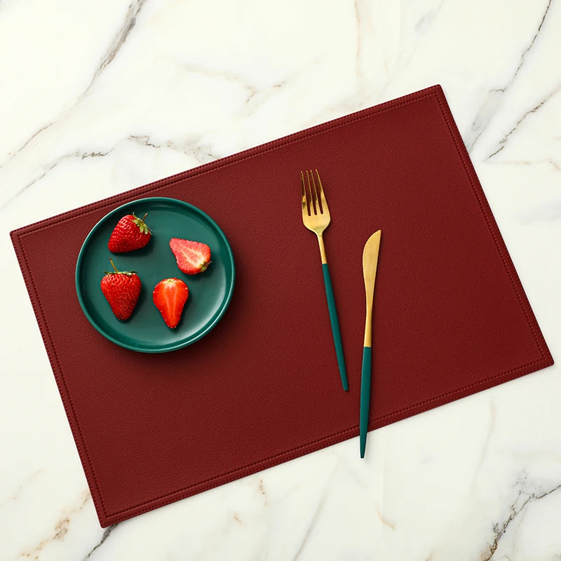 Faux Leather Placemat Waterproof Heat-insulating - COLORI
