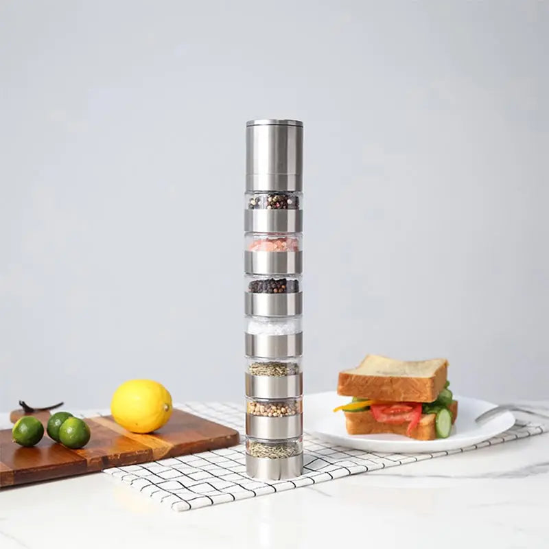 Multi-layer Stacked Pepper Mill - STEEL