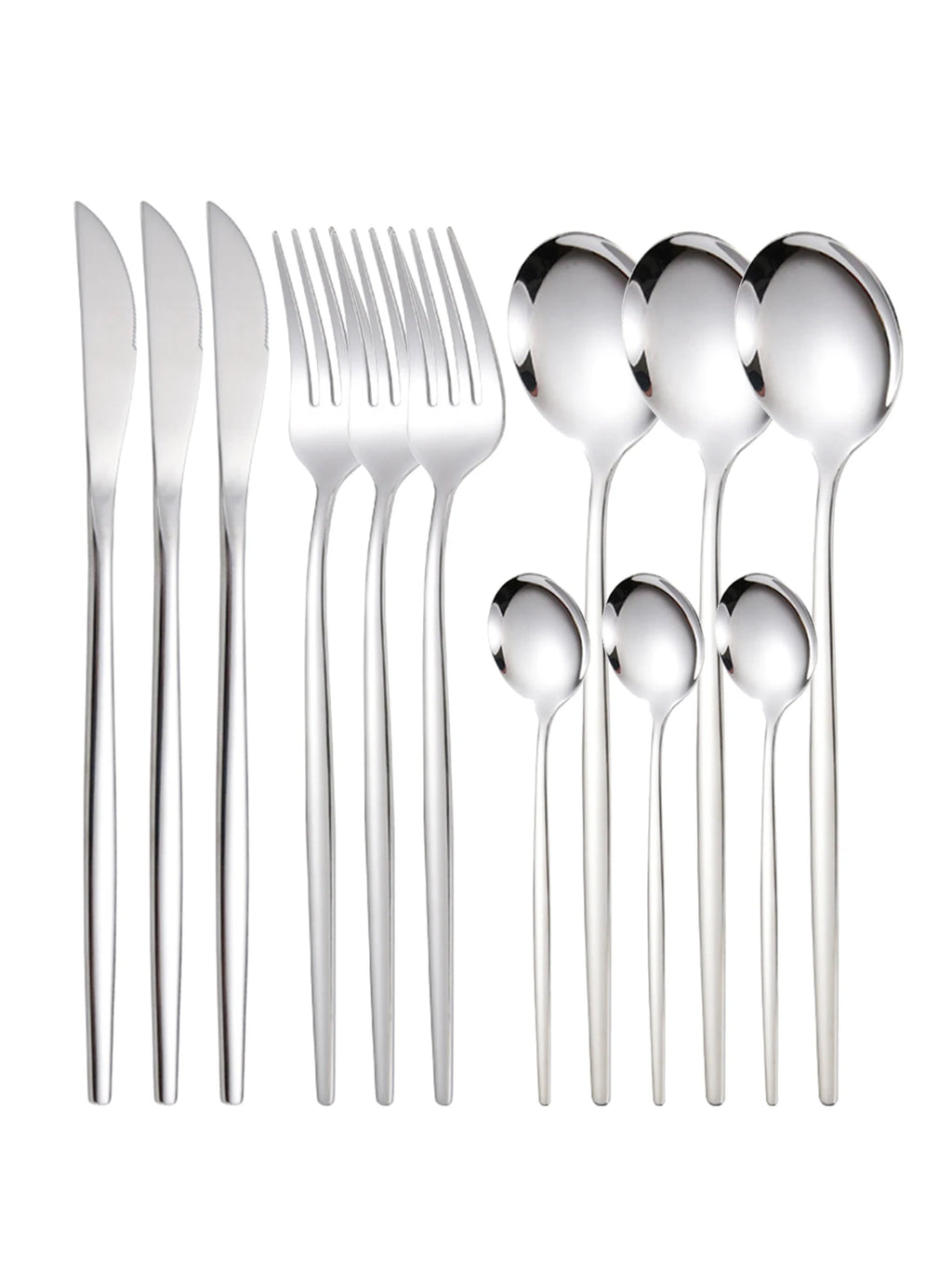 12pc Thin stainless steel cutlery set - PORTUGAL