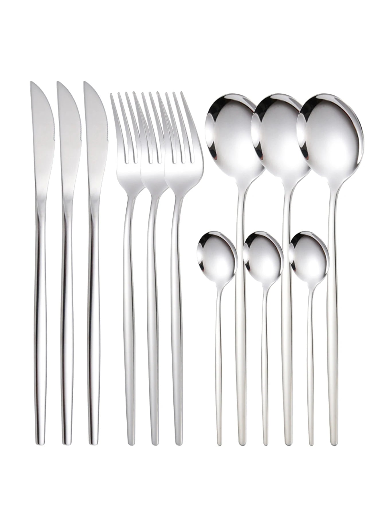 12pc Thin stainless steel cutlery set - PORTUGAL