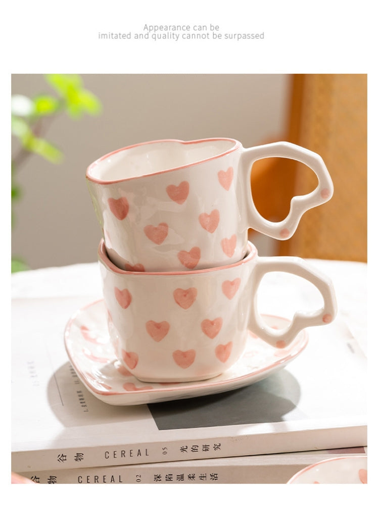 Hand Painted Love Mug - ROMANTIC