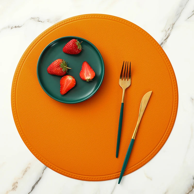 Faux Leather Placemat Waterproof Heat-insulating - COLORI