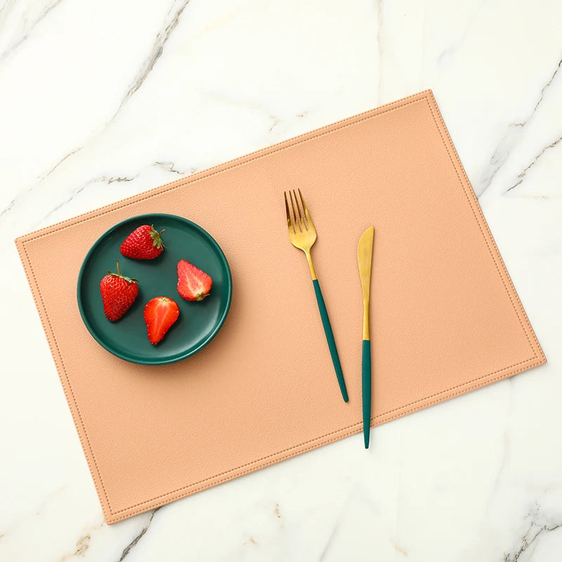 Faux Leather Placemat Waterproof Heat-insulating - COLORI