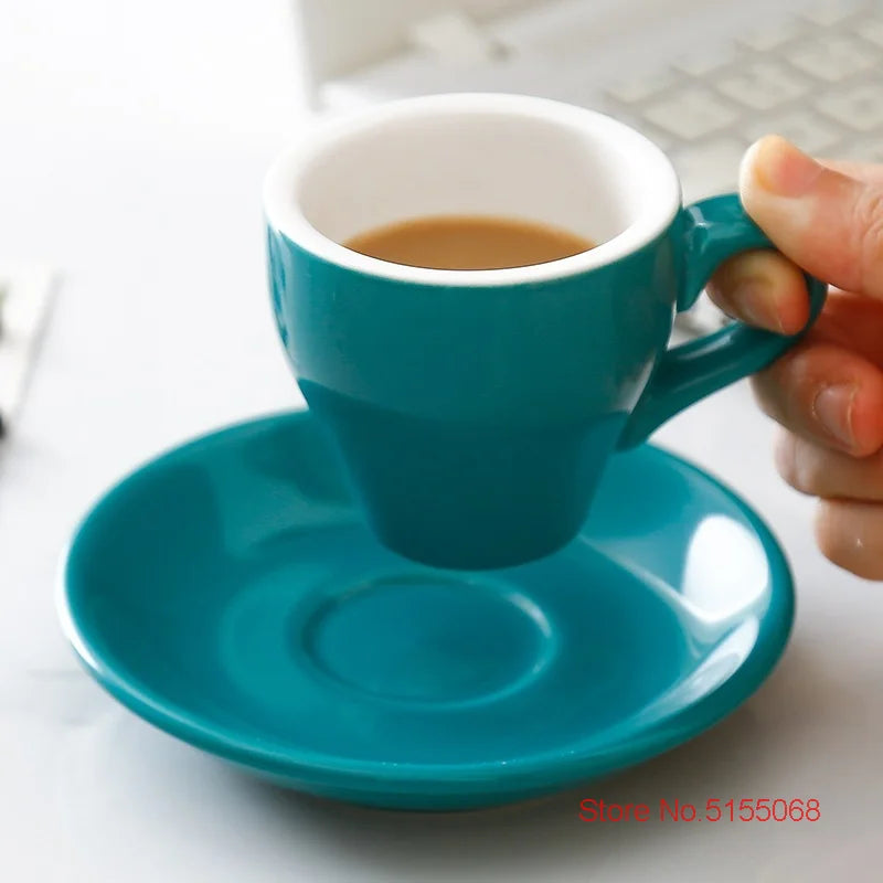 Espresso Cup And Saucer Ceramic - MACARON