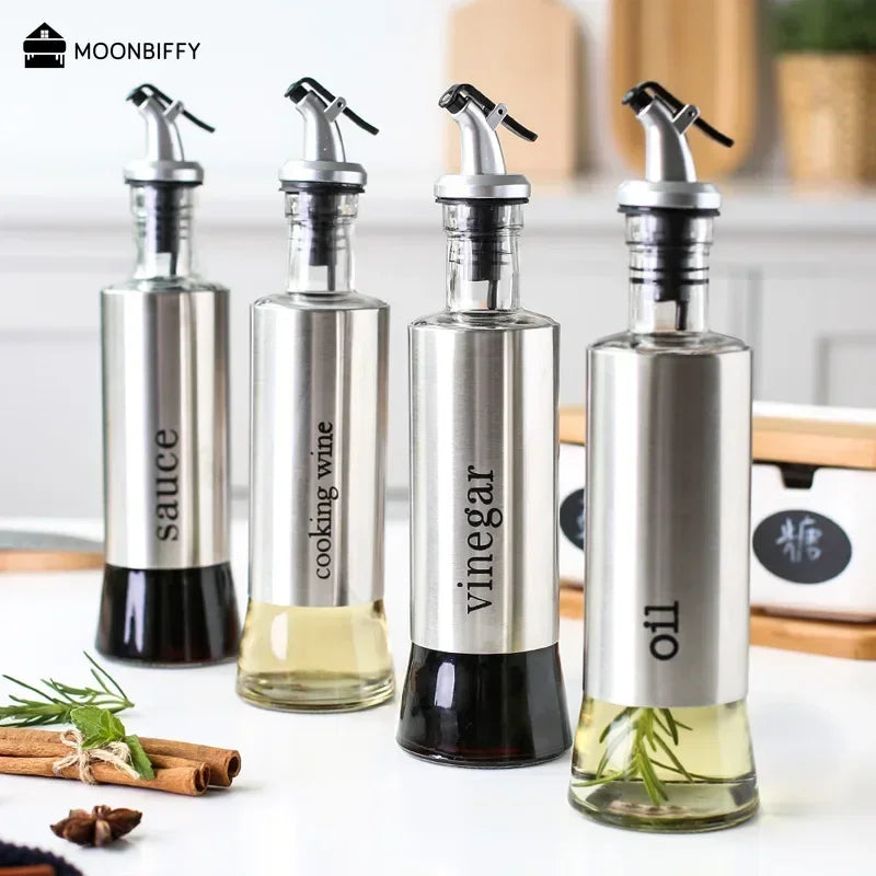 Stainless Steel Oil Bottle No-drip - DISPENSA