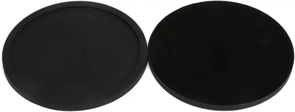 Non Slip Silicone Drink Coasters 4PCS - BLACK