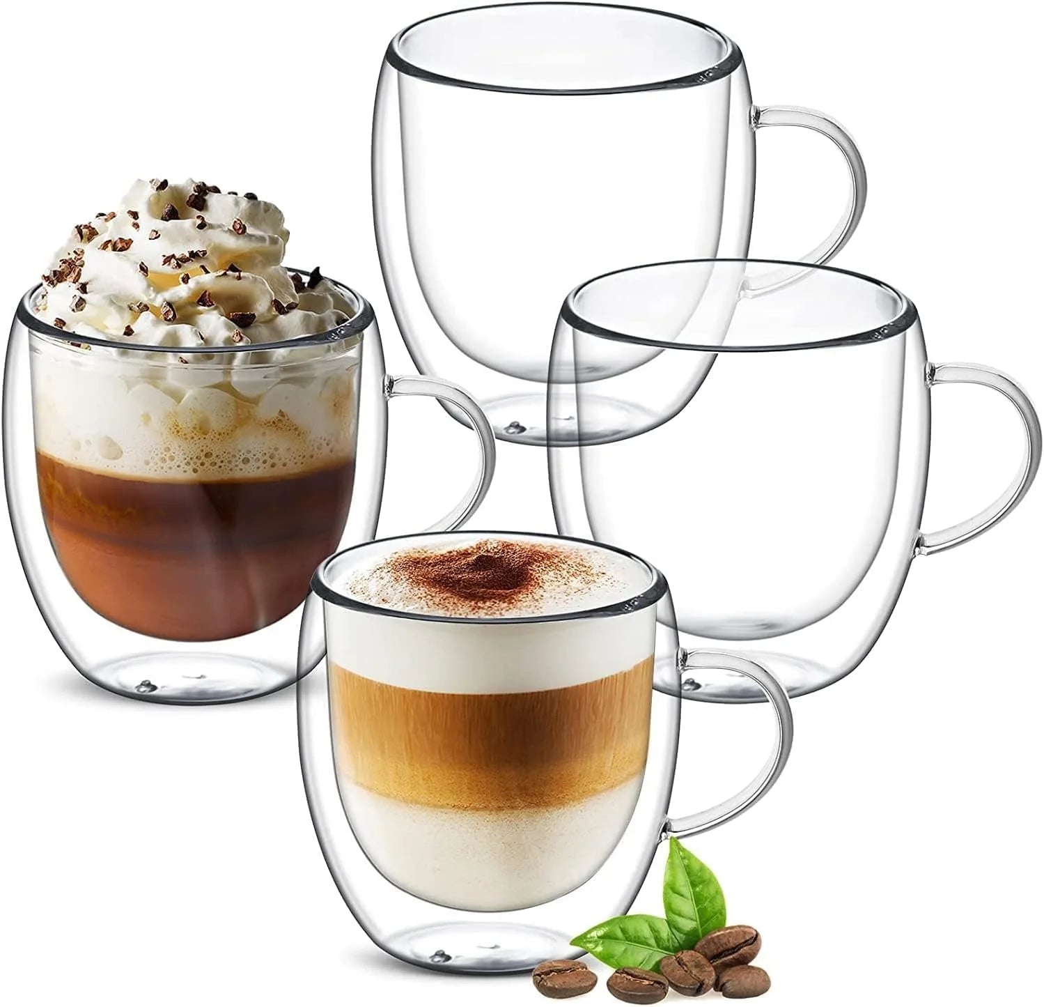 Double Glass Coffee Mugs - GLASS MUG