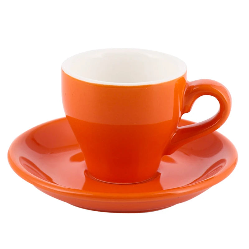 Espresso Cup And Saucer Ceramic - MACARON