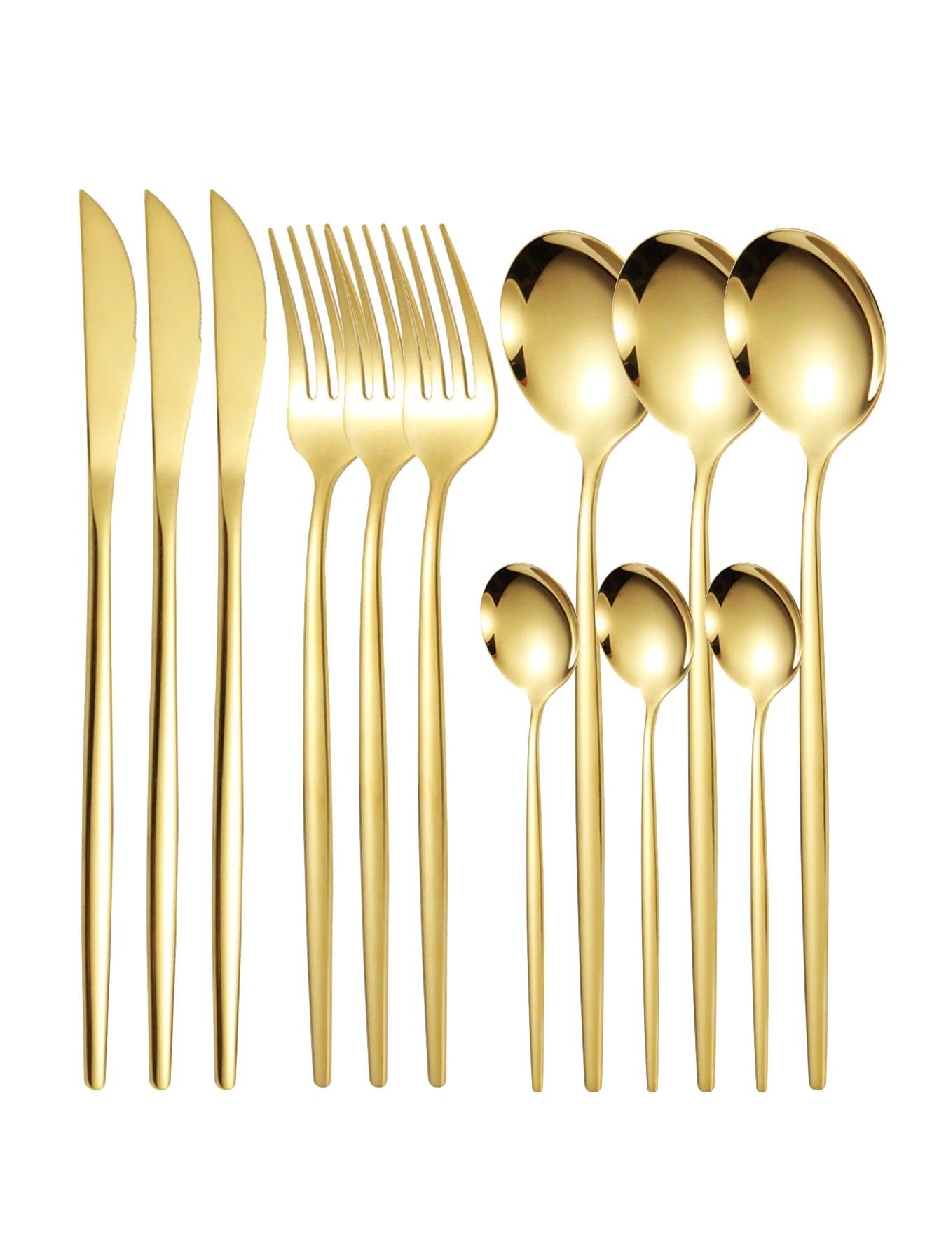 12pc Thin stainless steel cutlery set - PORTUGAL