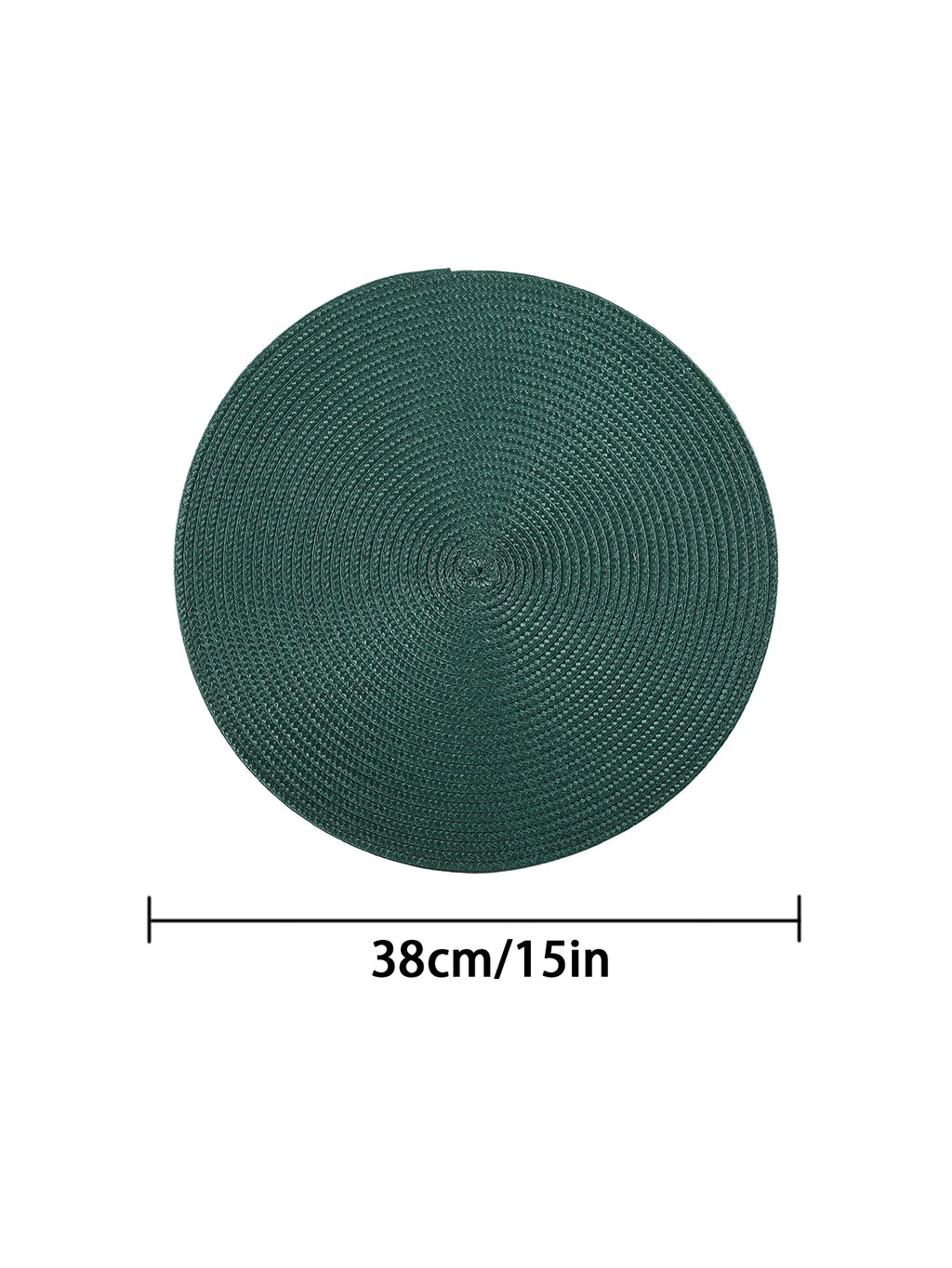 Round Braided Placemats Set of 4 Washable - COLORII
