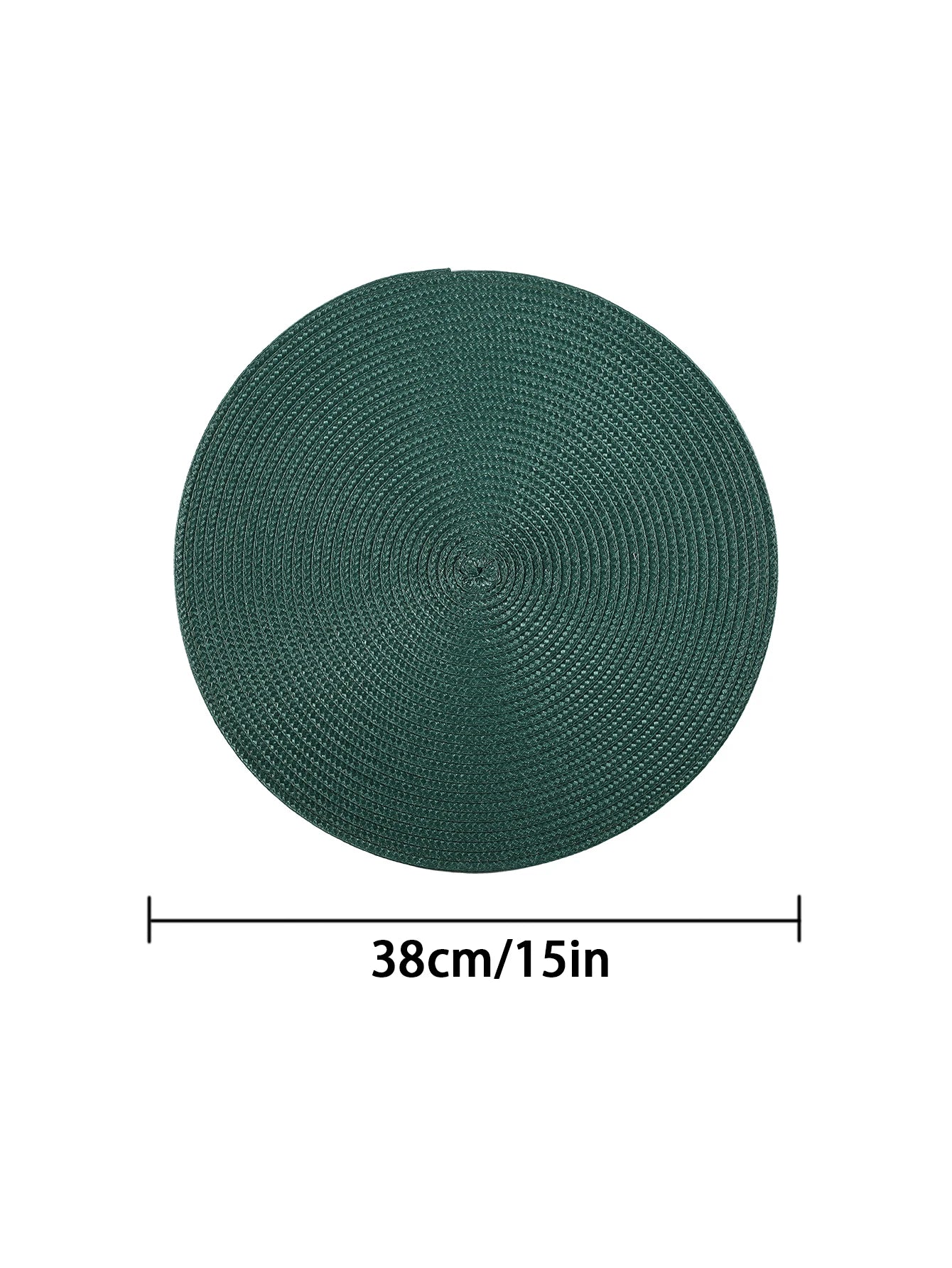 Round Braided Placemats Set of 4 Washable - COLORII