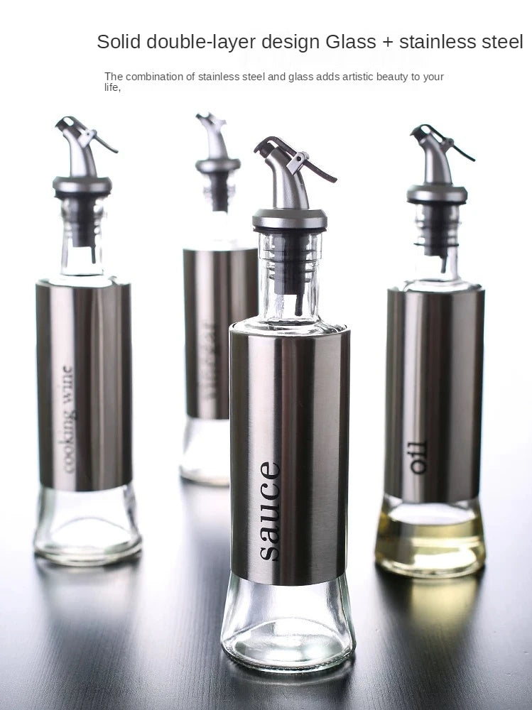 Stainless Steel Oil Bottle No-drip - DISPENSA