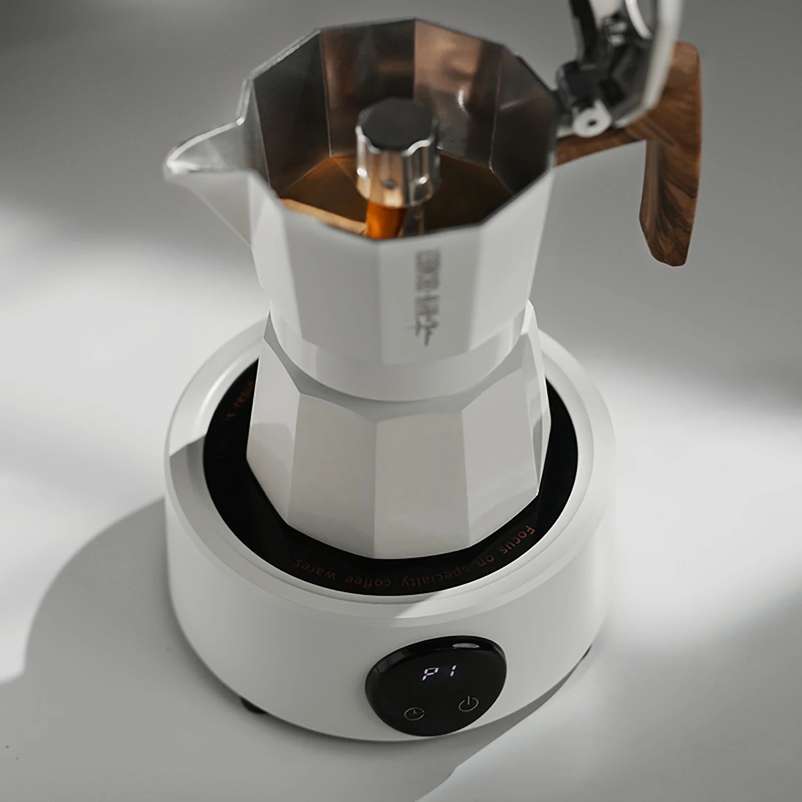 Mini Electric Coffee moka - WHITE