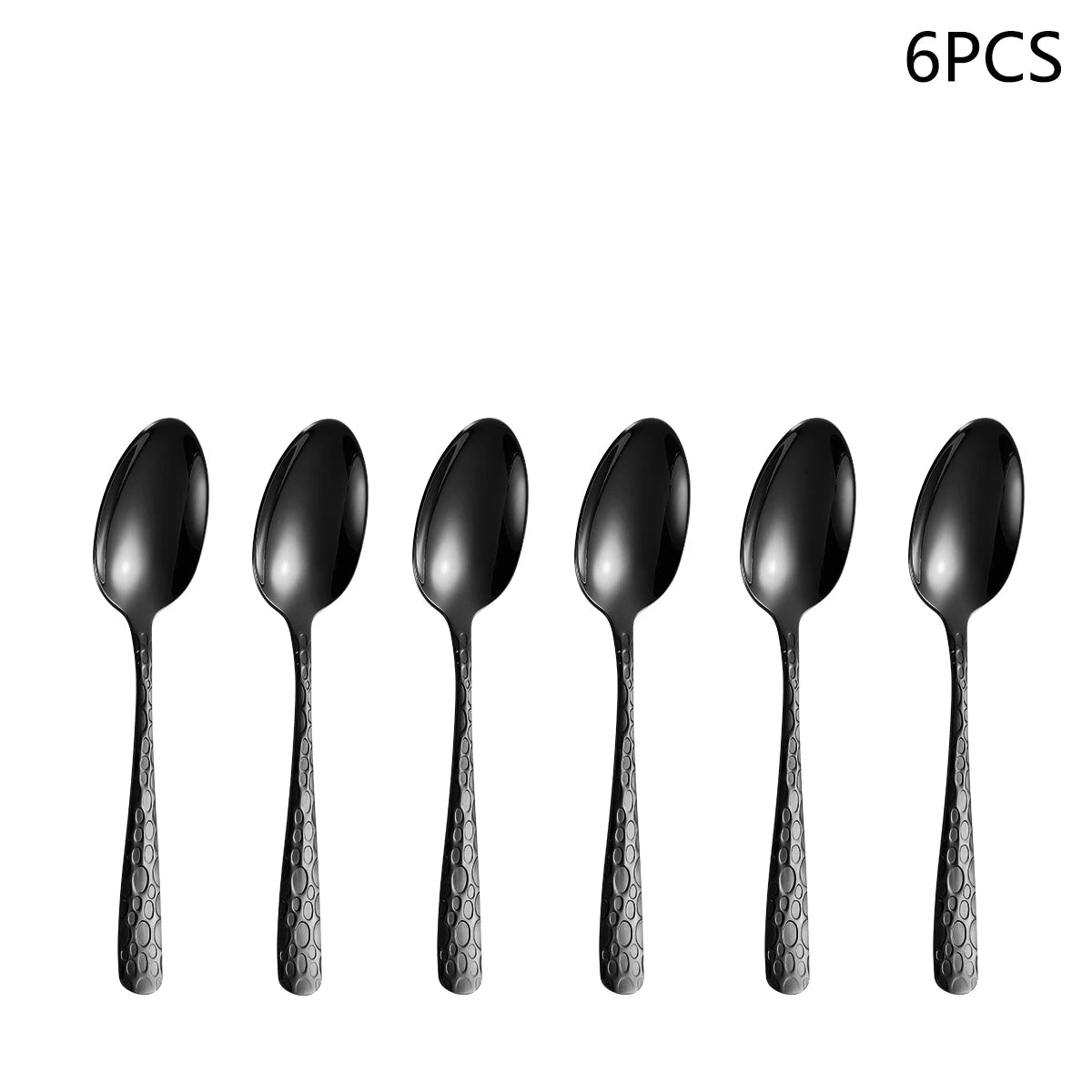 4/6/16/24pcs Black stainless steel cutlery - NERO