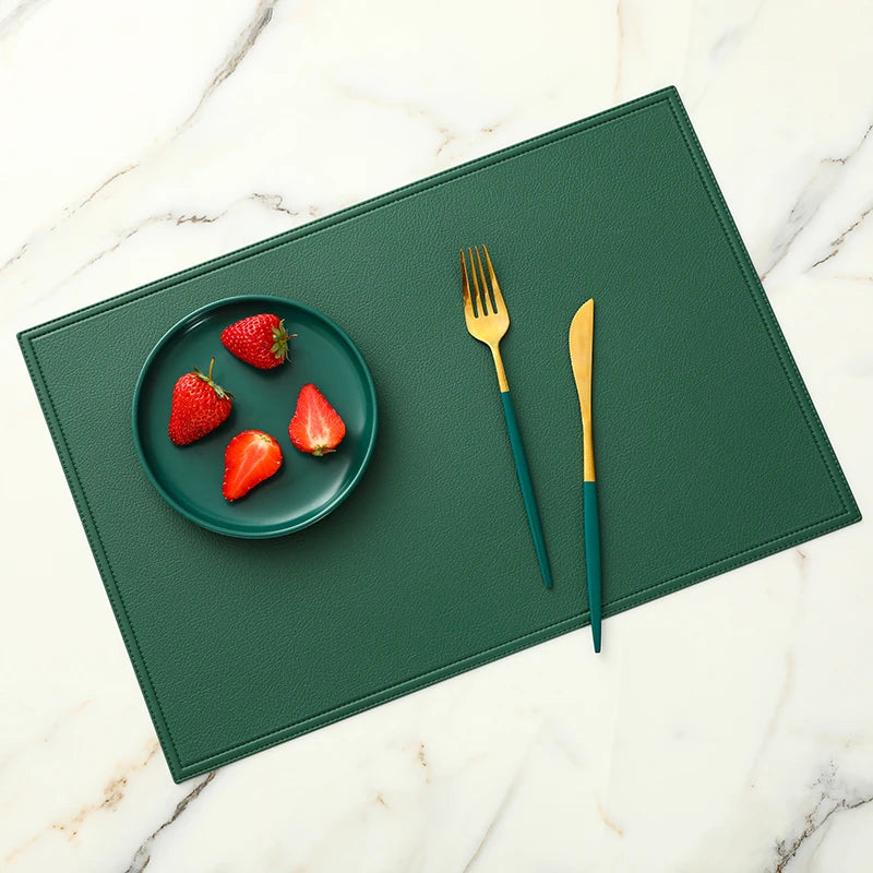 Faux Leather Placemat Waterproof Heat-insulating - COLORI