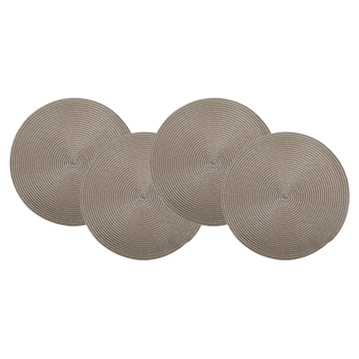 Round Braided Placemats Set of 4 Washable - COLORII
