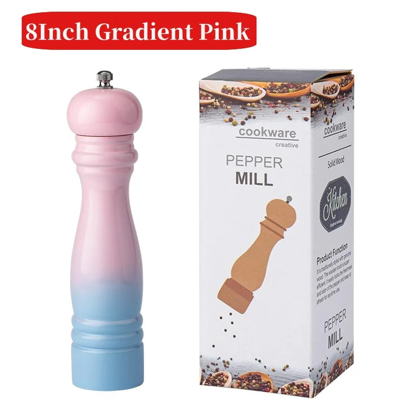 Gradient Colored Salt Pepper Grinder Set Spice Shaker - SFUMATO